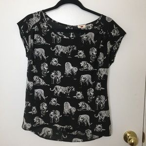 Black & White Tiger Blouse